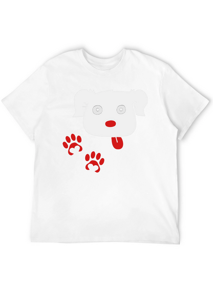 Funny Dog Graphic Black T-Shirt