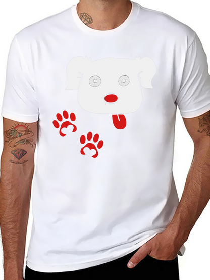 Funny Dog Graphic Black T-Shirt