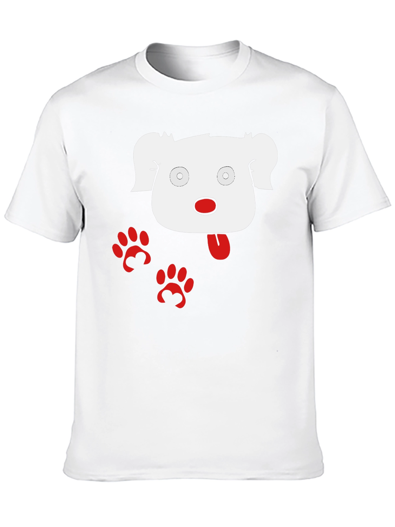 Funny Dog Graphic Black T-Shirt