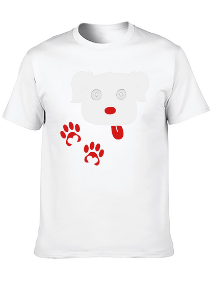 Funny Dog Graphic Black T-Shirt