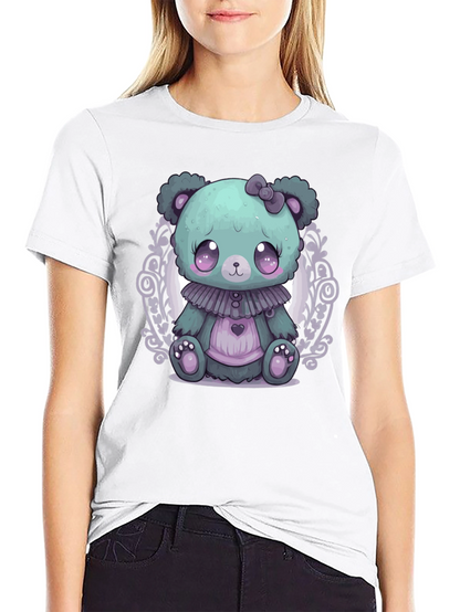 Cute Kawaii Pastel Goth Teddy Bear T-Shirt