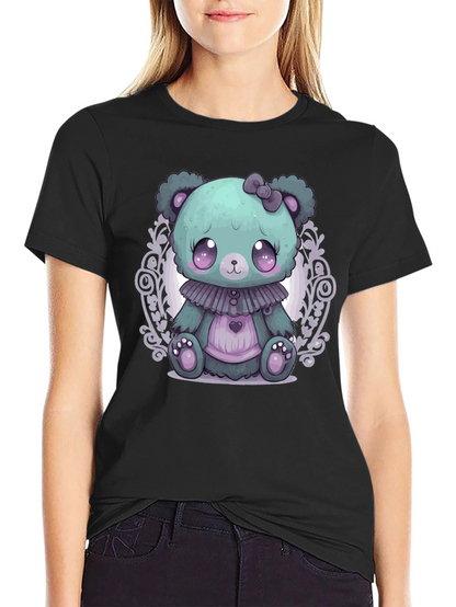 Cute Kawaii Pastel Goth Teddy Bear T-Shirt