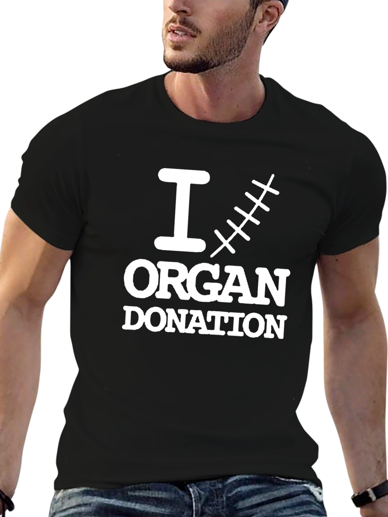I Organ Donation Black T-Shirt