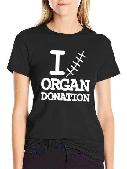 I Organ Donation Black T-Shirt