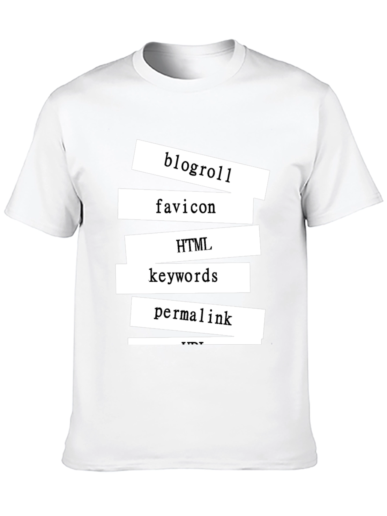 Tech Words Black Tee