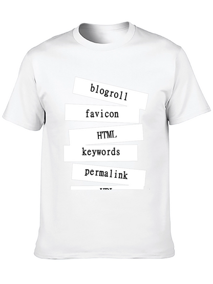 Tech Words Black Tee
