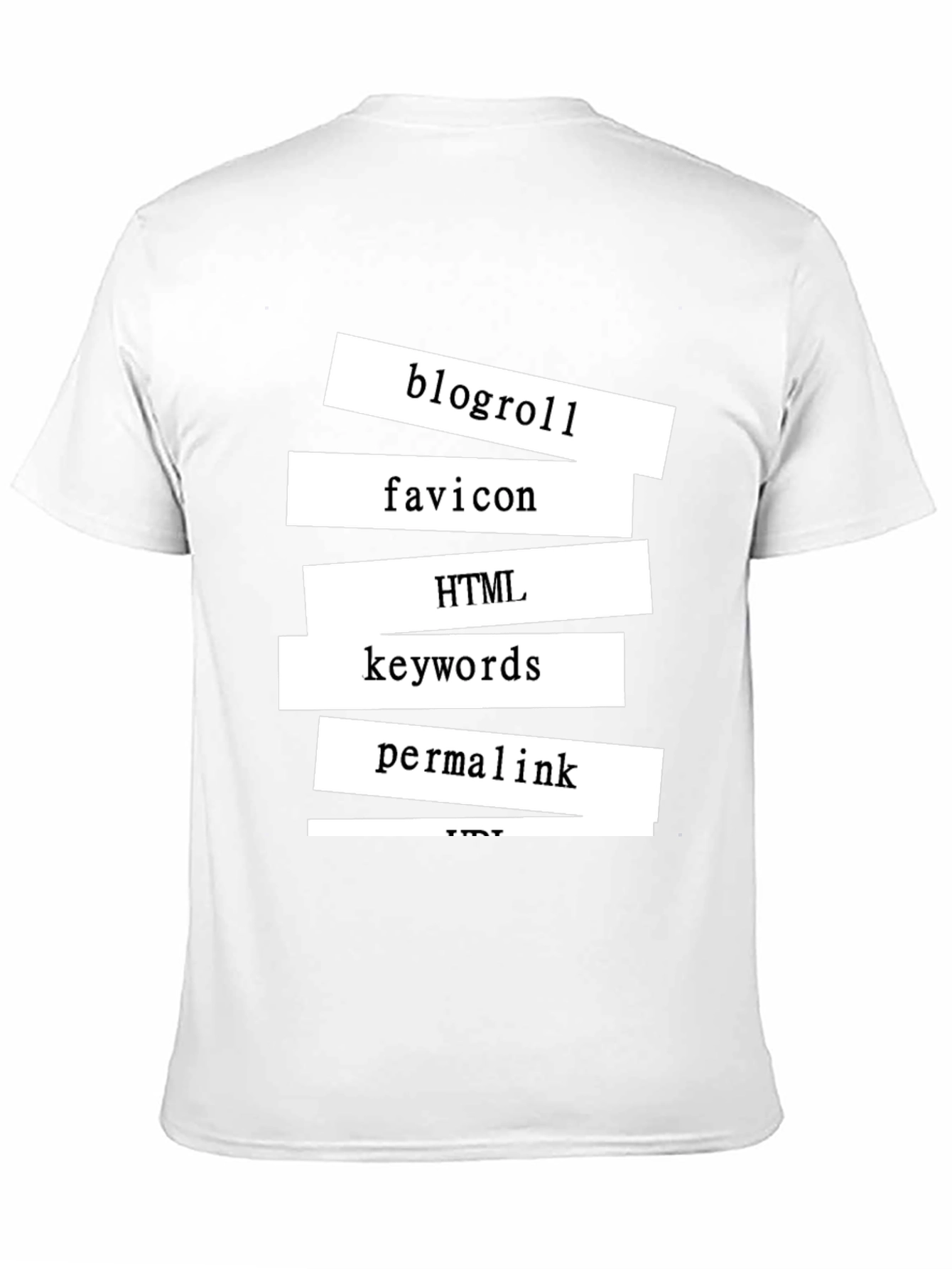 Tech Words Black Tee