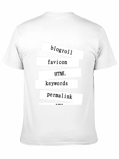 Tech Words Black Tee