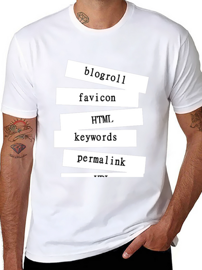 Tech Words Black Tee