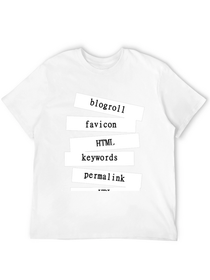Tech Words Black Tee