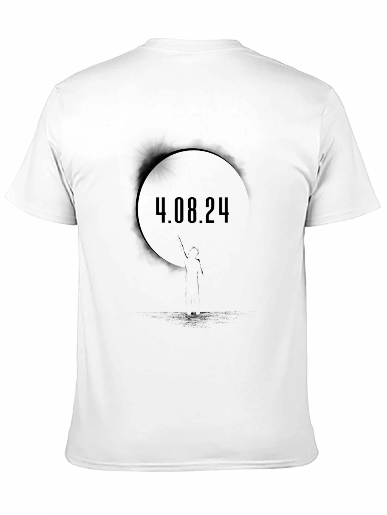 4.08.24 Graphic Black T-Shirt