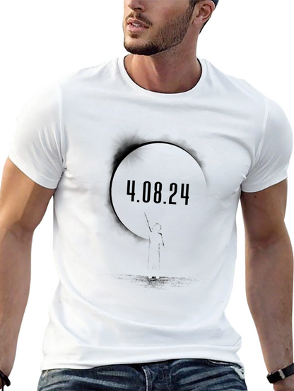 4.08.24 Graphic Black T-Shirt