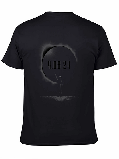 4.08.24 Graphic Black T-Shirt