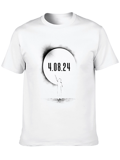 4.08.24 Graphic Black T-Shirt