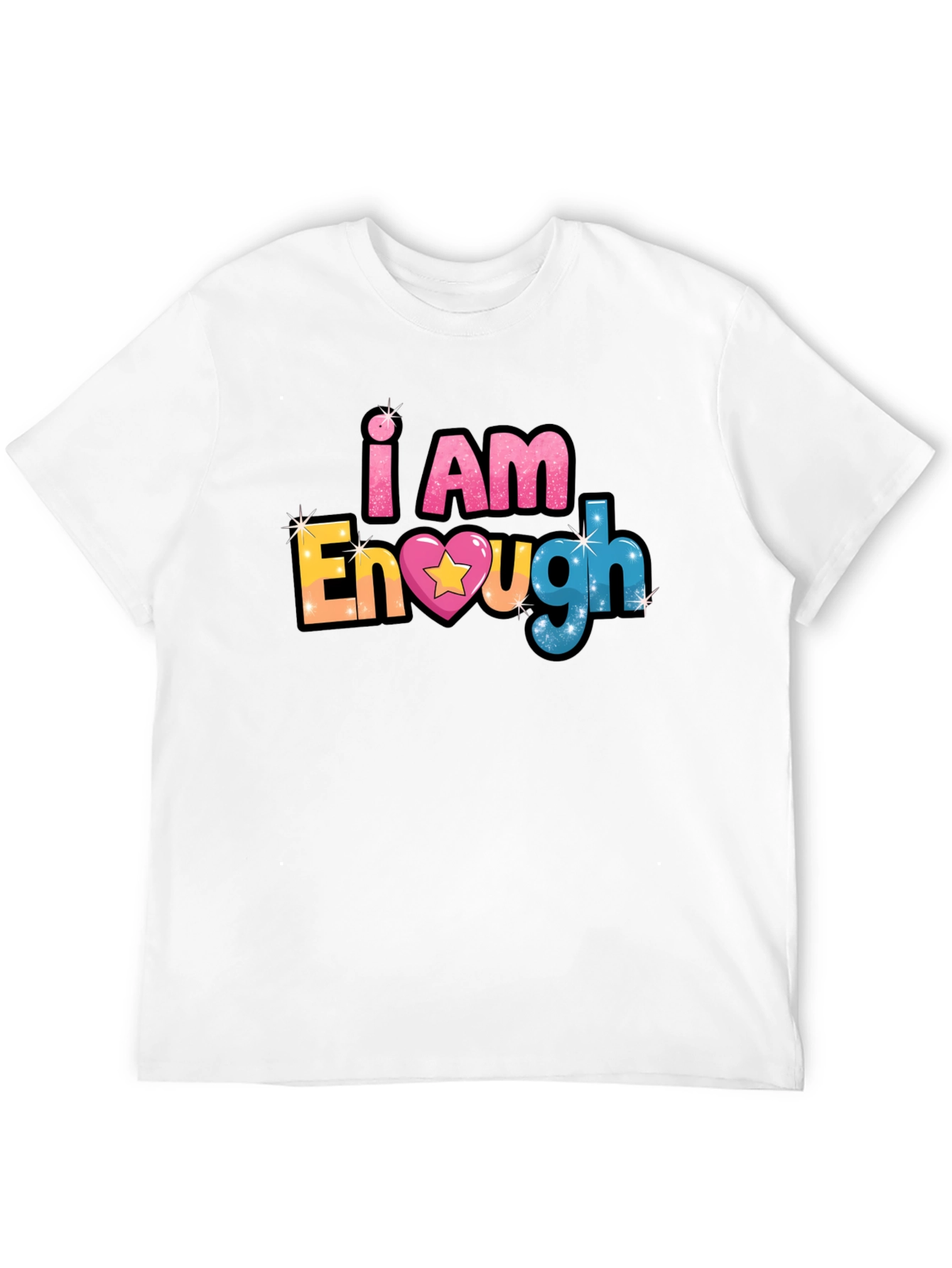 I Am Enough Black T-Shirt
