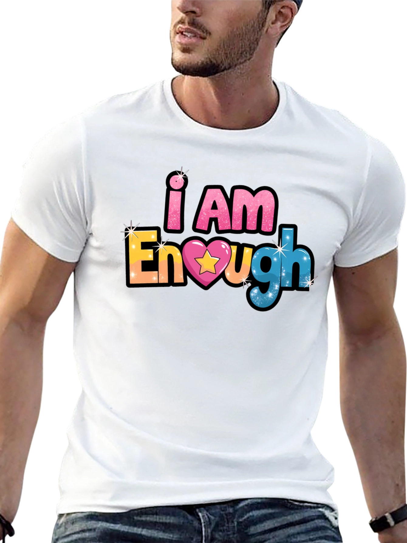 I Am Enough Black T-Shirt