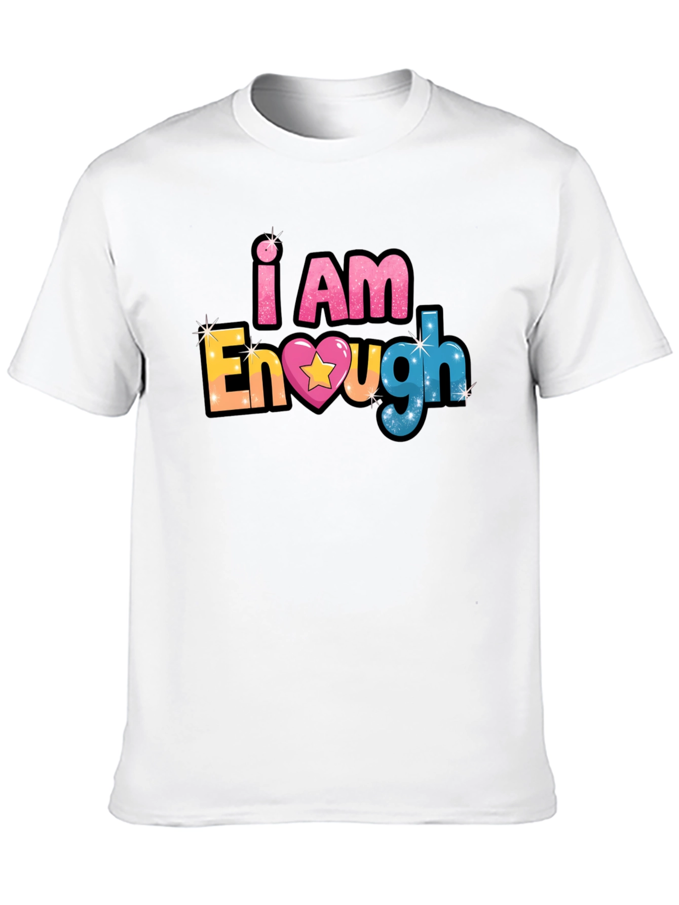 I Am Enough Black T-Shirt