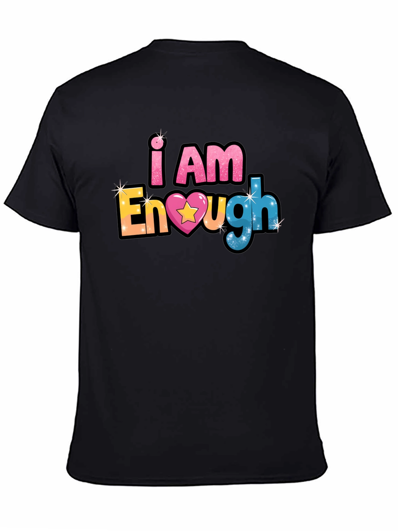 I Am Enough Black T-Shirt
