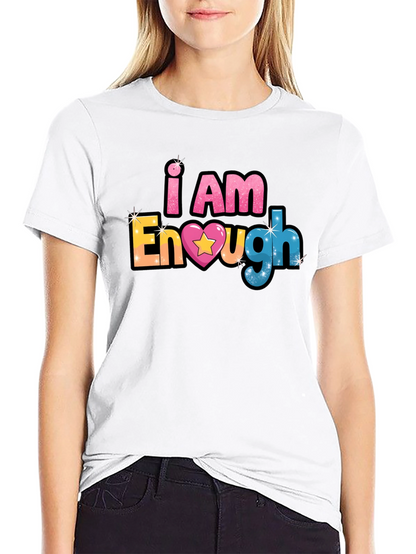 I Am Enough Black T-Shirt