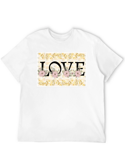 Floral LOVE Graphic T-Shirt