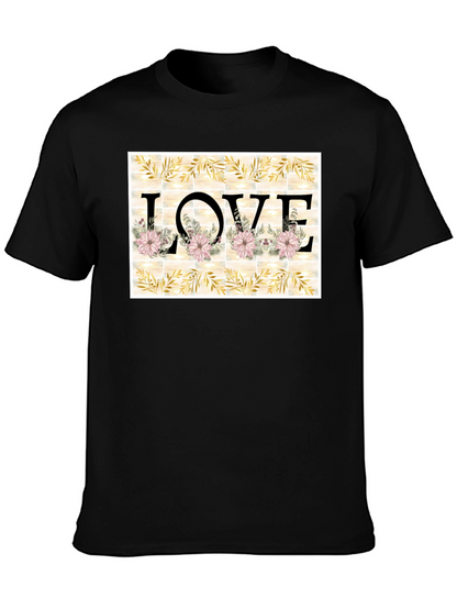 Floral LOVE Graphic T-Shirt