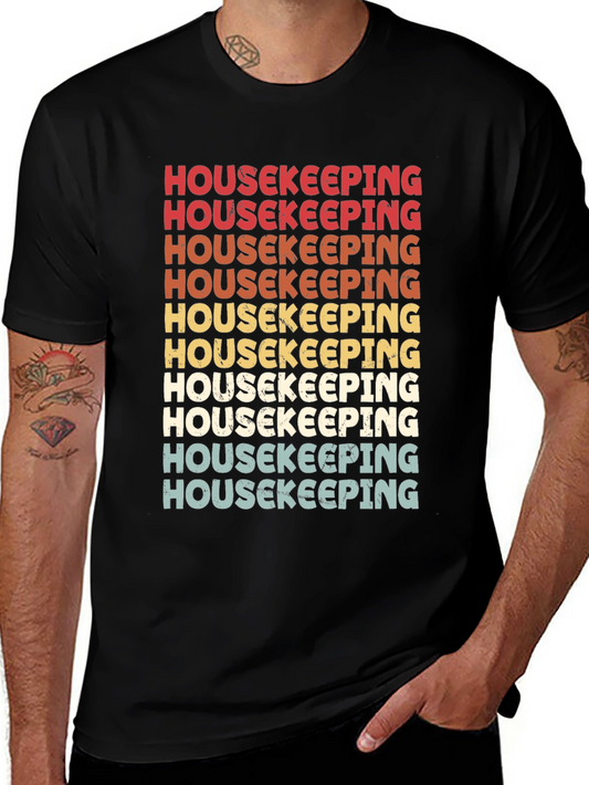 Housekeeping Retro T-Shirt - Cleaning Crew Appreciation Tee