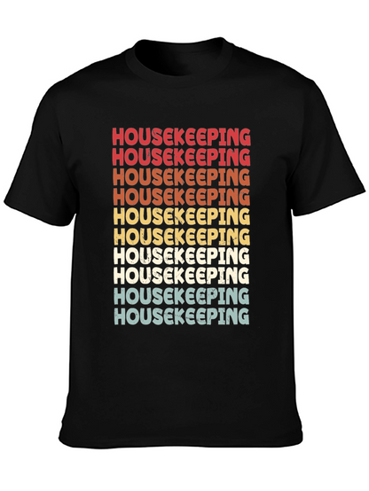 Housekeeping Retro T-Shirt - Cleaning Crew Appreciation Tee