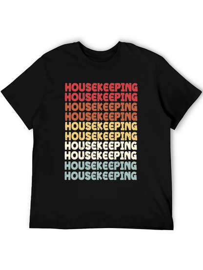 Housekeeping Retro T-Shirt - Cleaning Crew Appreciation Tee