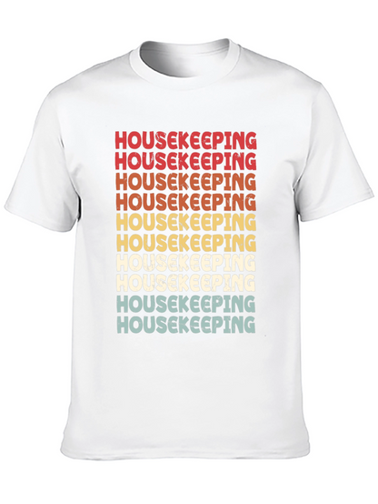 Housekeeping Retro T-Shirt - Cleaning Crew Appreciation Tee