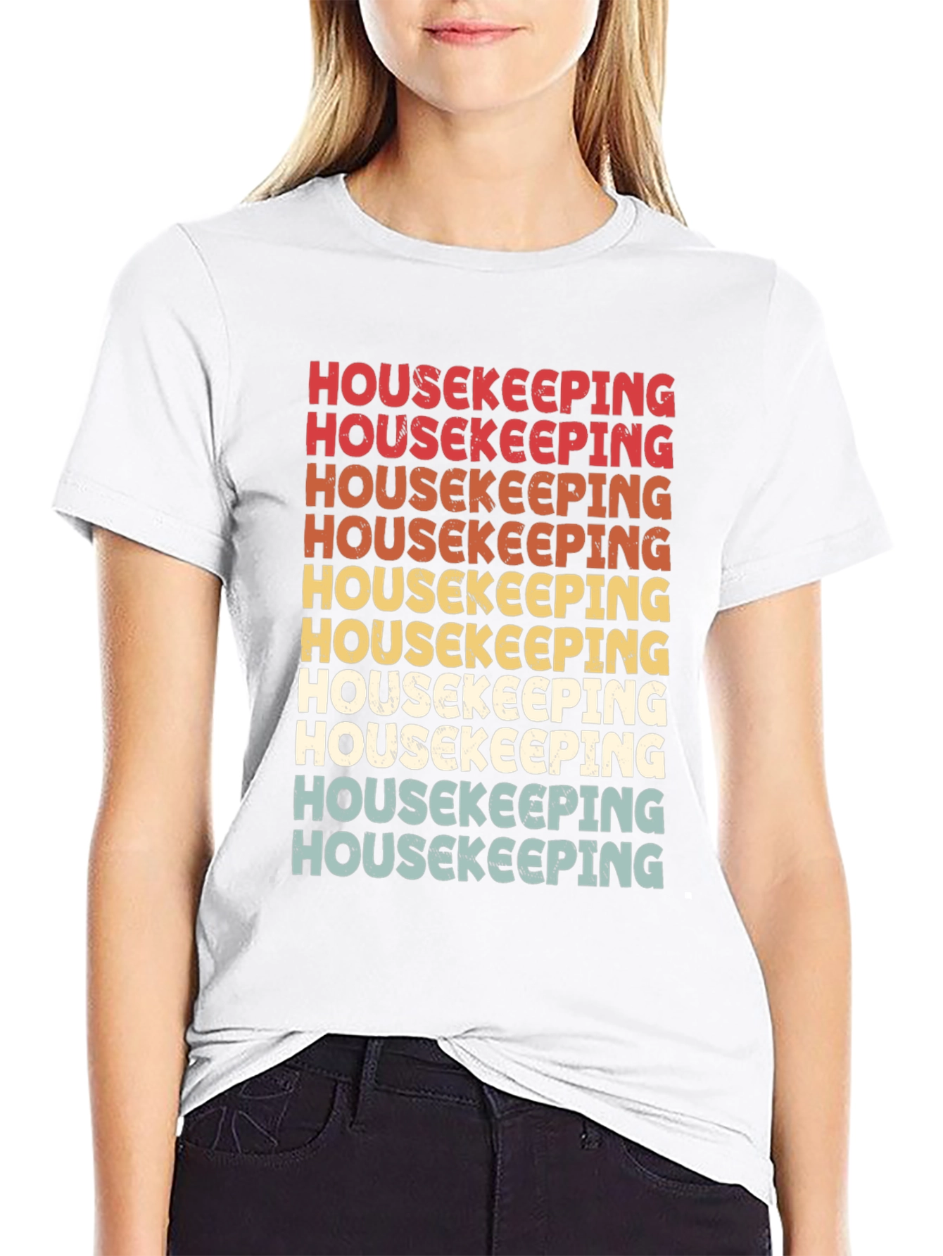 Housekeeping Retro T-Shirt - Cleaning Crew Appreciation Tee
