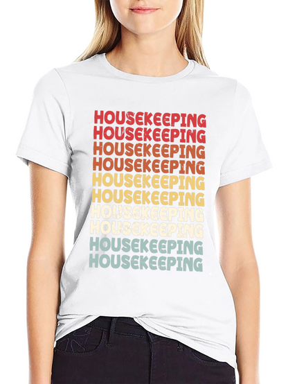 Housekeeping Retro T-Shirt - Cleaning Crew Appreciation Tee
