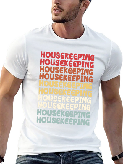 Housekeeping Retro T-Shirt - Cleaning Crew Appreciation Tee