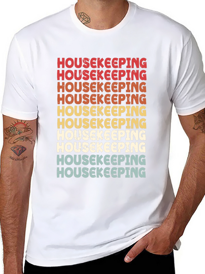 Housekeeping Retro T-Shirt - Cleaning Crew Appreciation Tee
