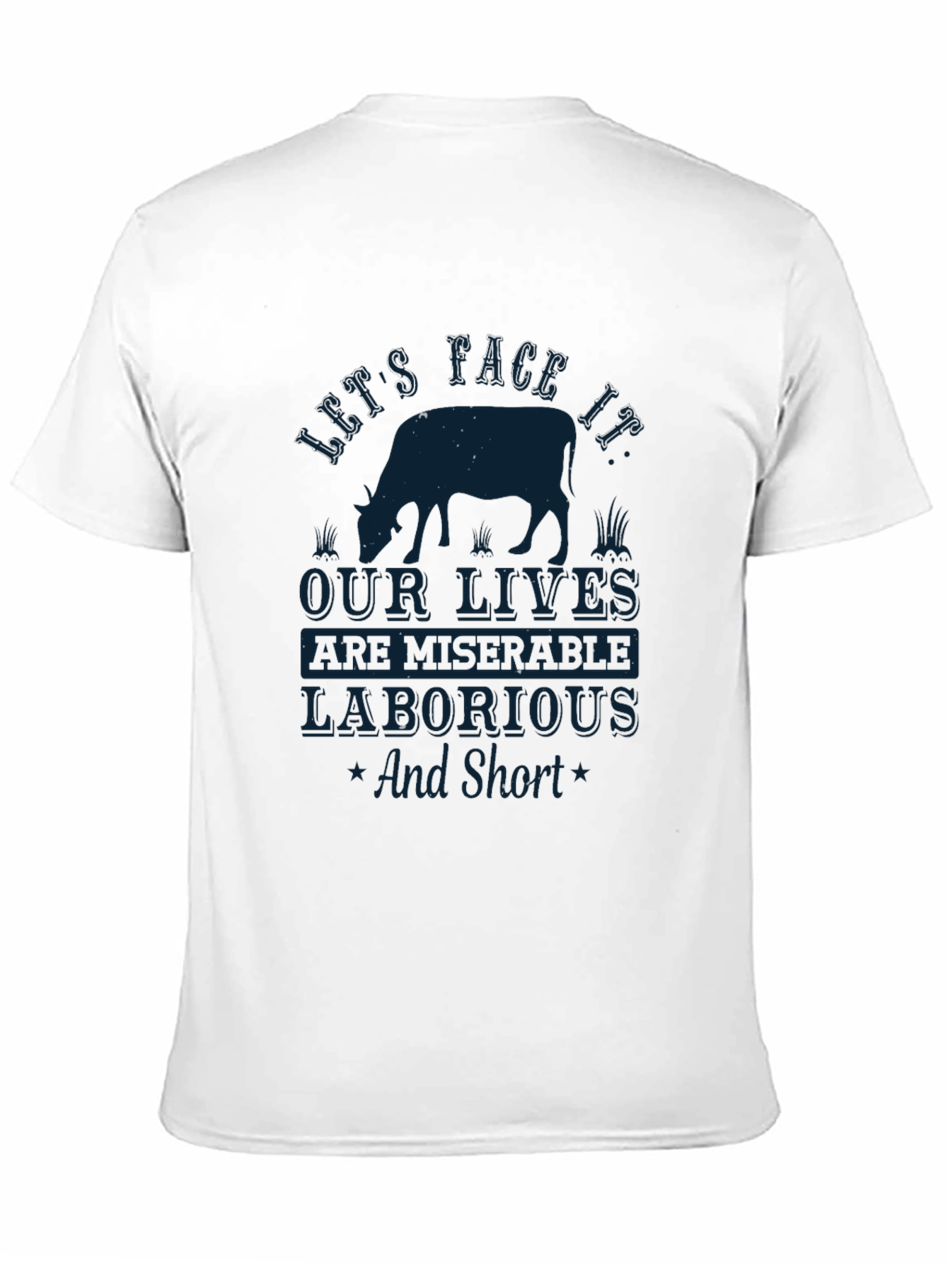 Cow Lives Black T-Shirt