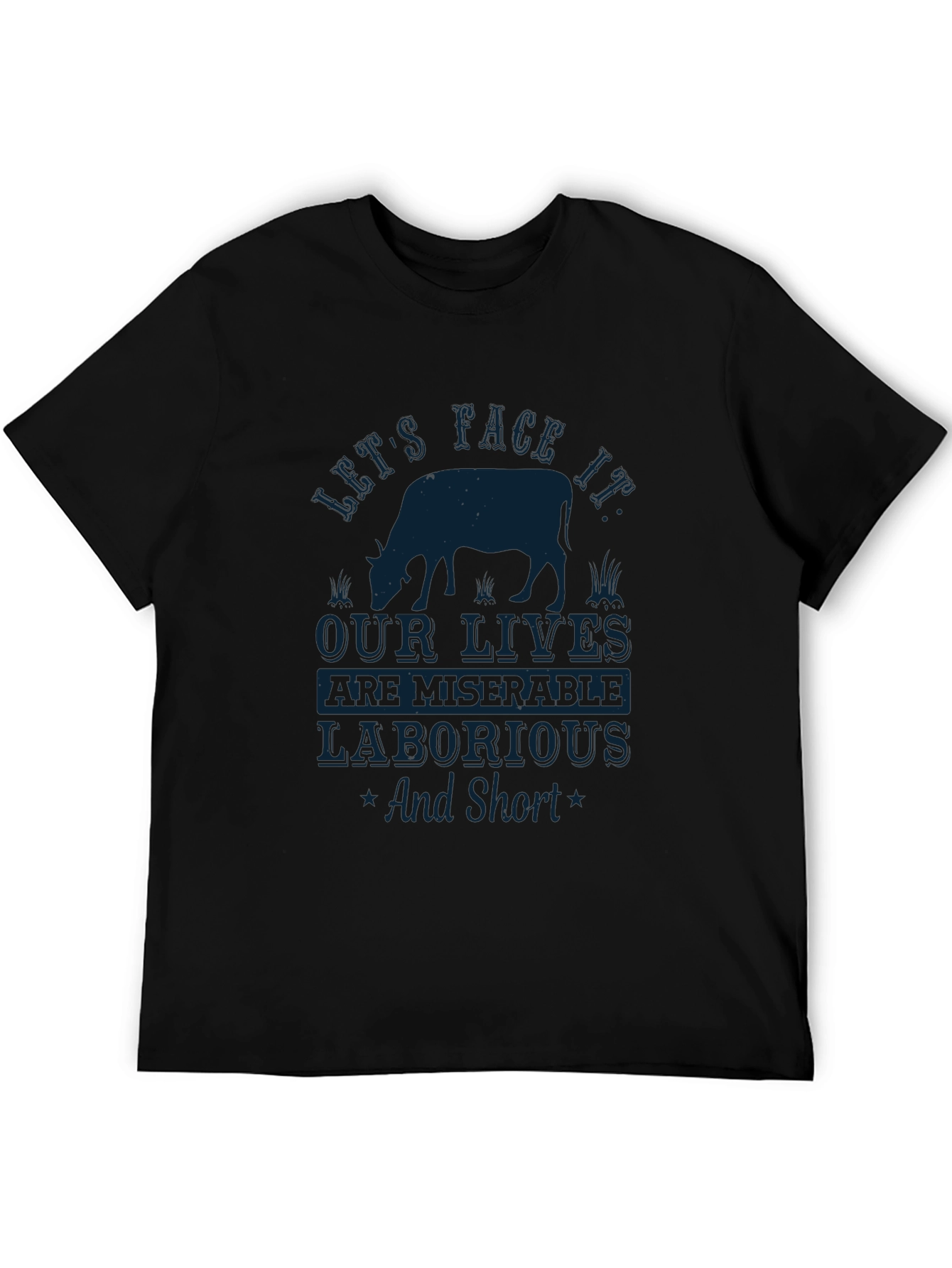 Cow Lives Black T-Shirt
