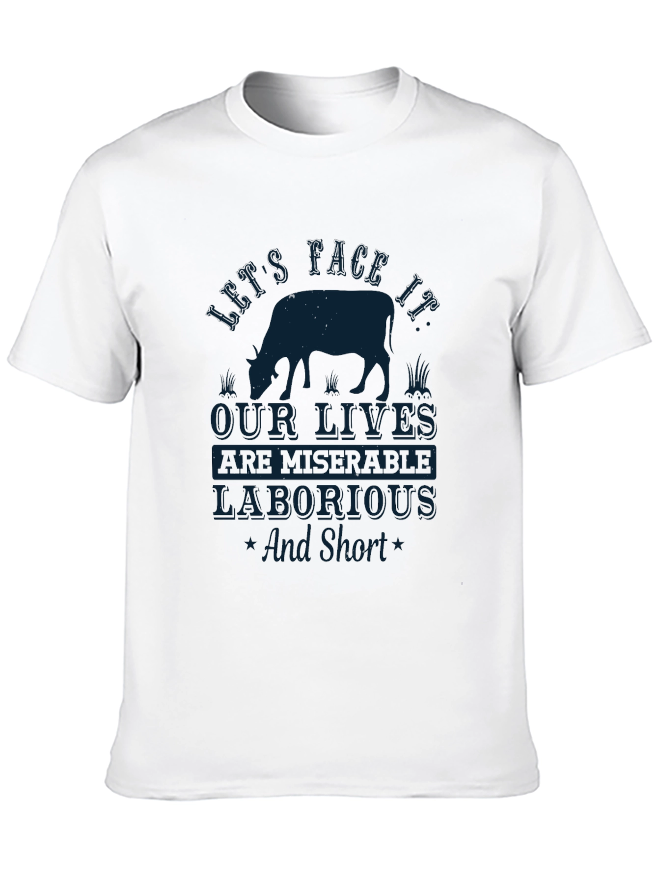 Cow Lives Black T-Shirt