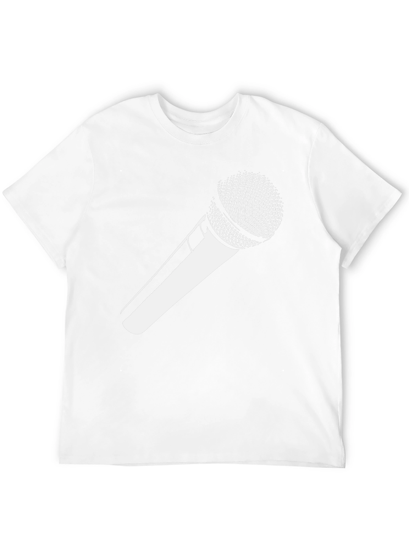 Microphone Graphic Tee - Black Unisex T-Shirt