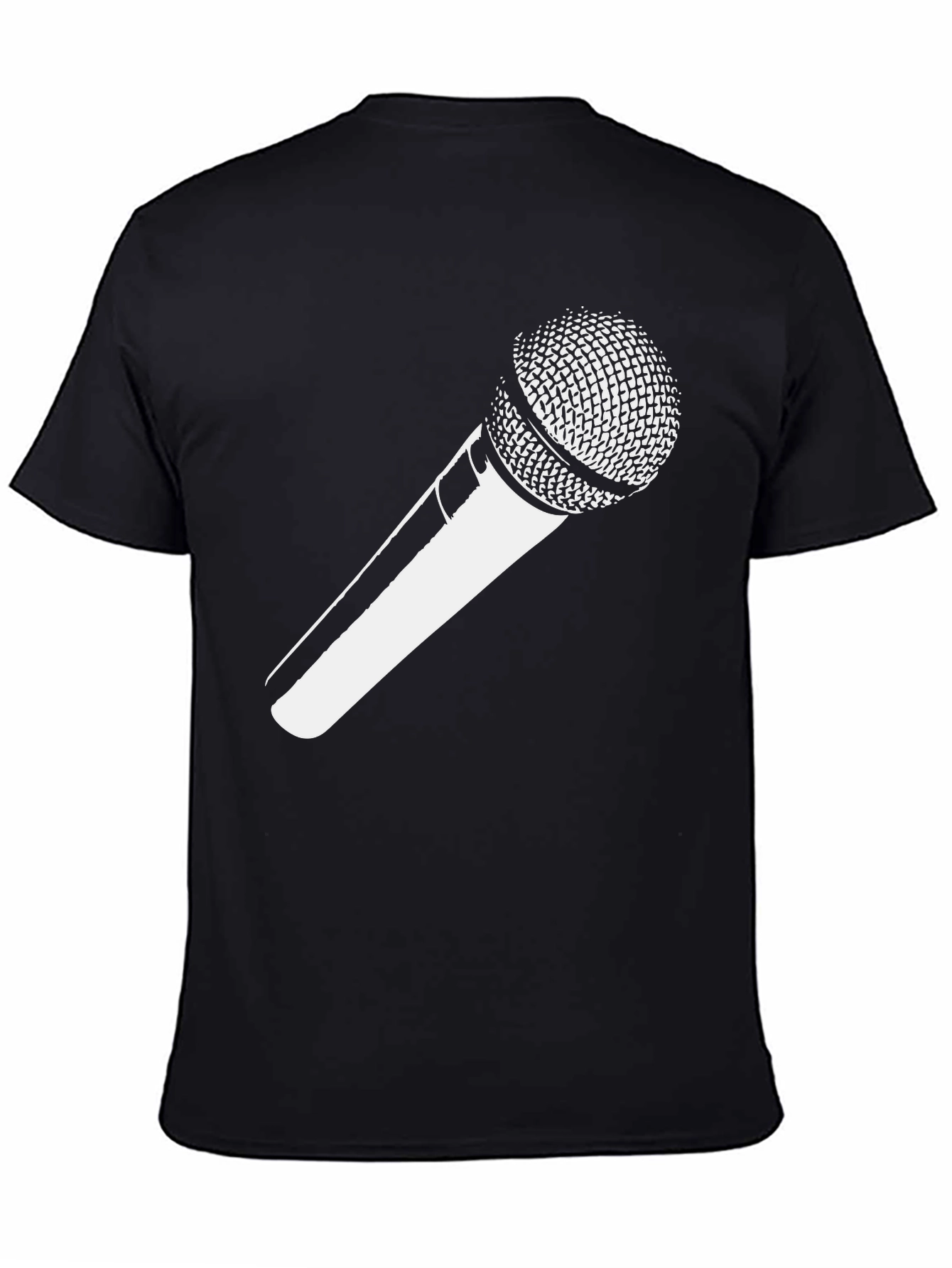 Microphone Graphic Tee - Black Unisex T-Shirt