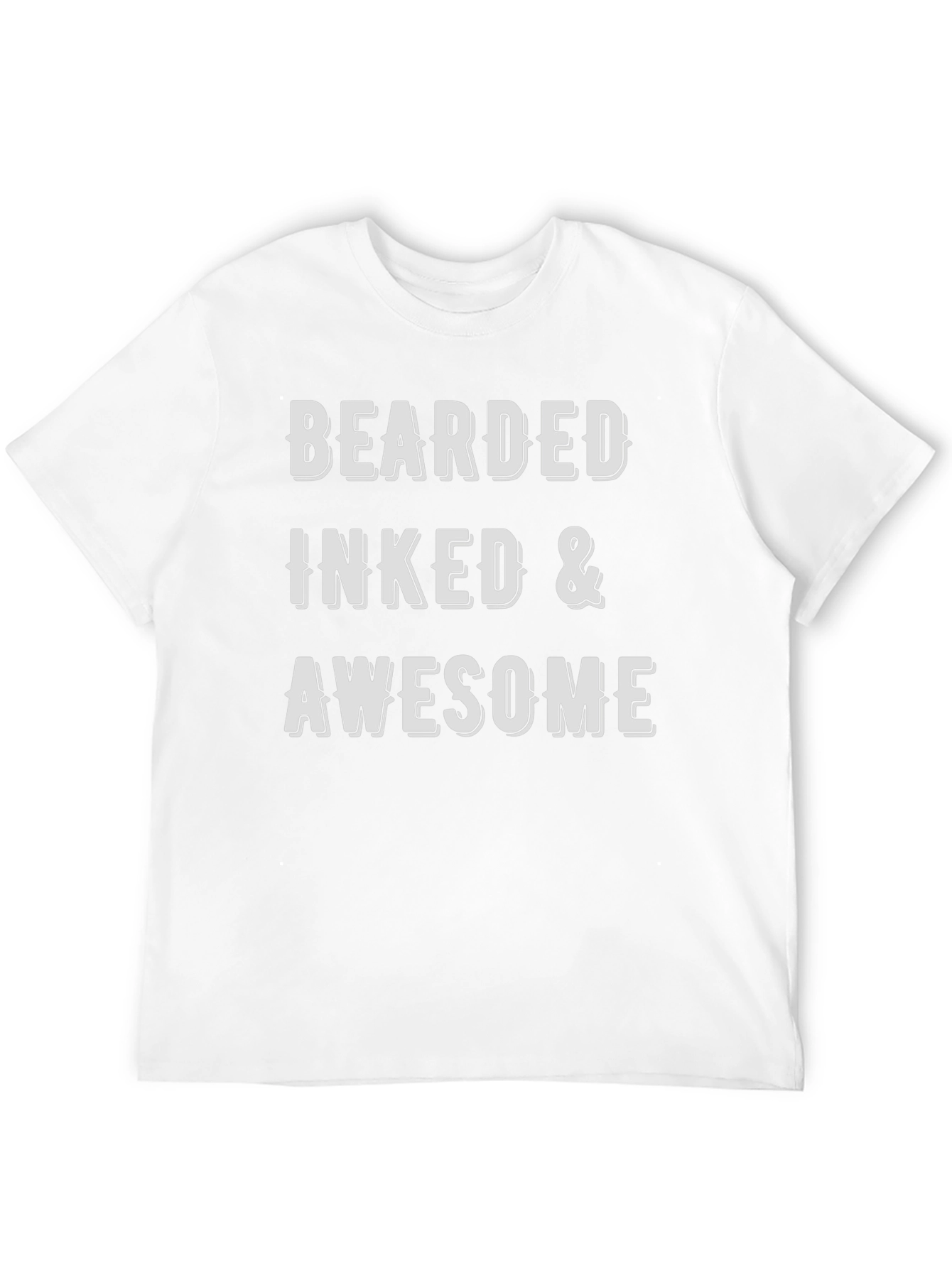 Bearded Inked & Awesome Graphic T-Shirt