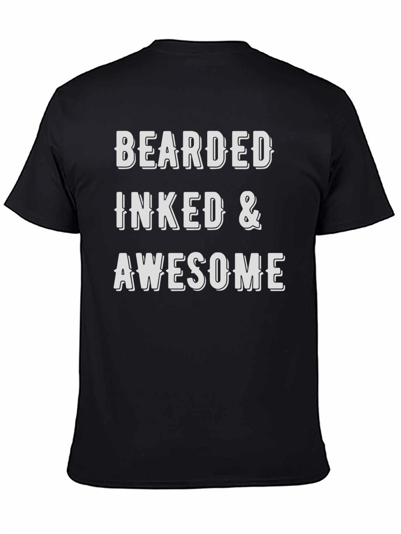 Bearded Inked & Awesome Graphic T-Shirt