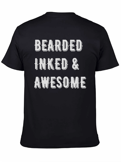 Bearded Inked & Awesome Graphic T-Shirt