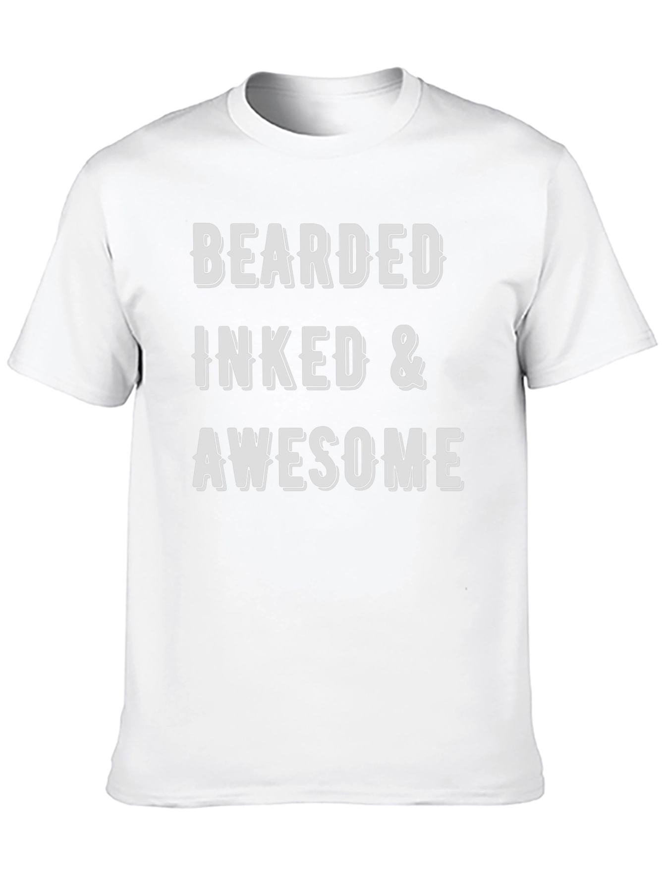 Bearded Inked & Awesome Graphic T-Shirt