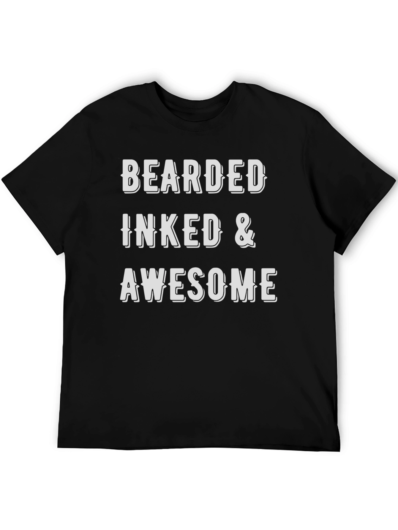 Bearded Inked & Awesome Graphic T-Shirt