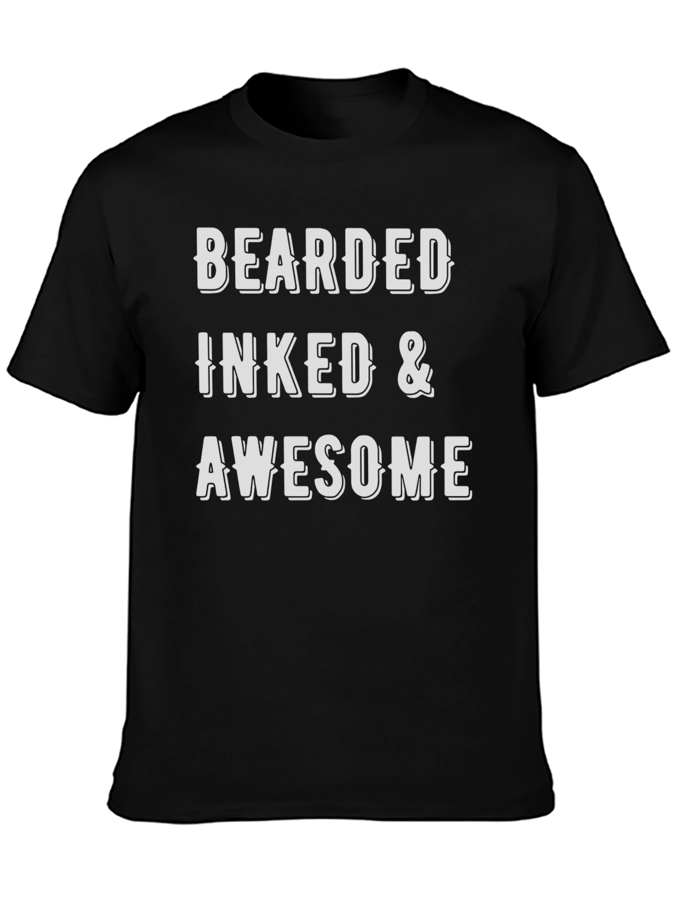 Bearded Inked & Awesome Graphic T-Shirt