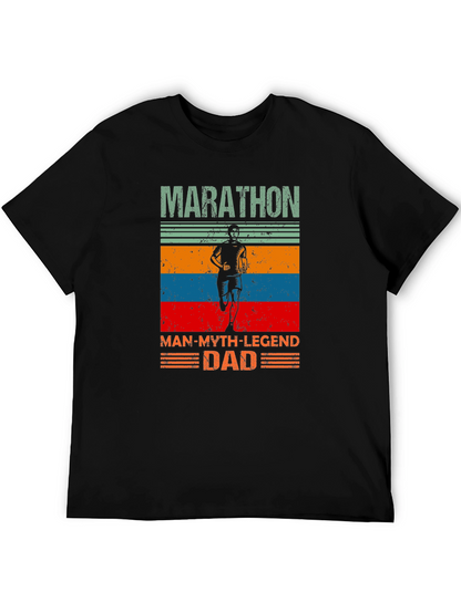 Marathon Dad T-Shirt - Running Man Legend