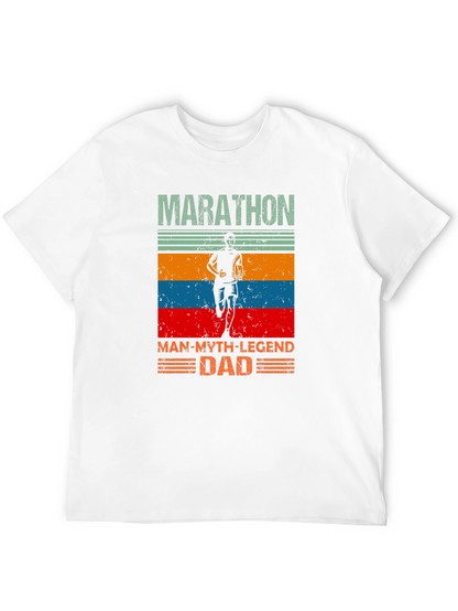 Marathon Dad T-Shirt - Running Man Legend
