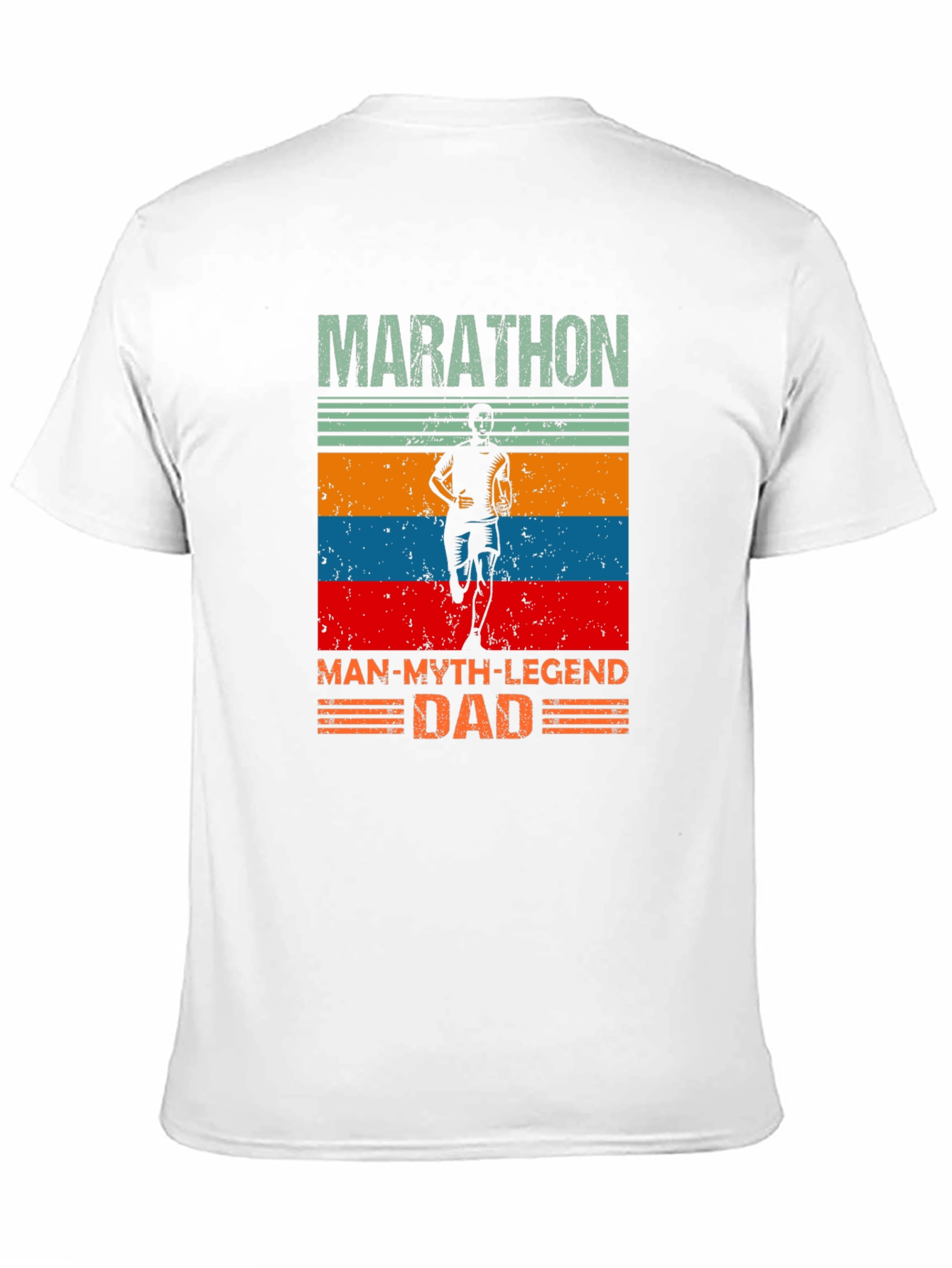 Marathon Dad T-Shirt - Running Man Legend