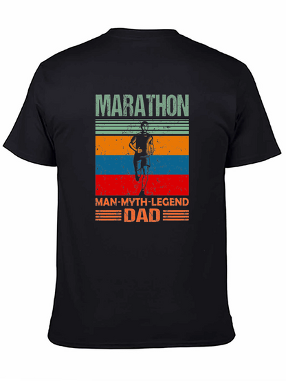 Marathon Dad T-Shirt - Running Man Legend