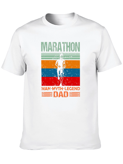Marathon Dad T-Shirt - Running Man Legend