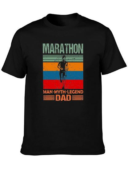 Marathon Dad T-Shirt - Running Man Legend